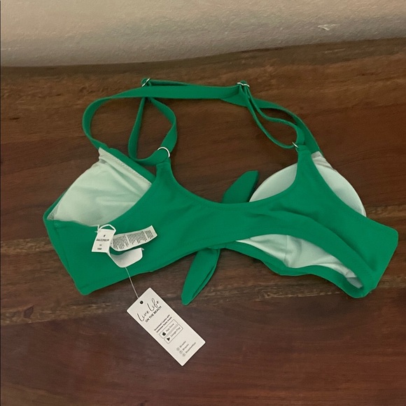Cupshe Vibrant Green Bikini with Tie-Front - Picture 5 of 5
